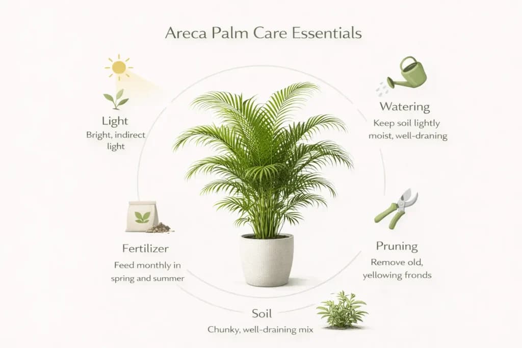 Complete Areca Palm Care Guide: Growing a Healthy Indoor Tropical Plant